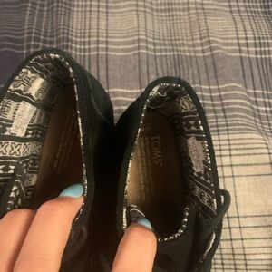 Time black wedge booties